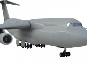 lockheed c5 galaxy aircraft Model 3D