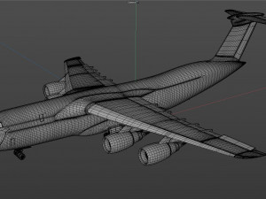 lockheed c5 galaxy aircraft Model 3D