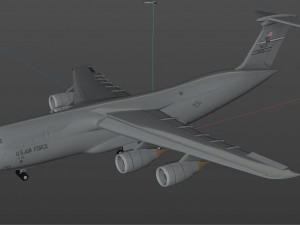 lockheed c5 galaxy aircraft Model 3D