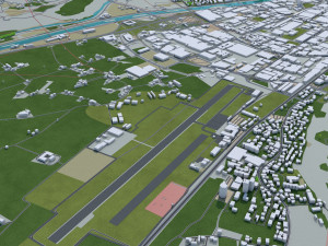 bolzano city italy 20km 3D 모델