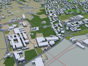 bolzano city italy 20km 3D 모델