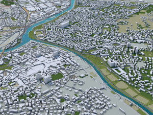bolzano city italy 20km 3D 모델