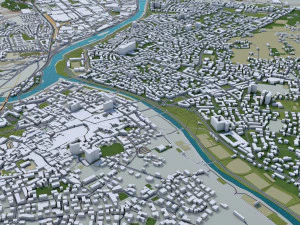 Больцано місто Італія 20 км 3D Модель