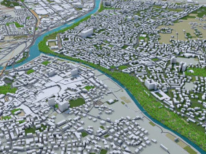 Больцано місто Італія 20 км 3D Модель