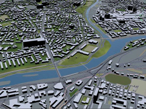 Больцано місто Італія 20 км 3D Модель