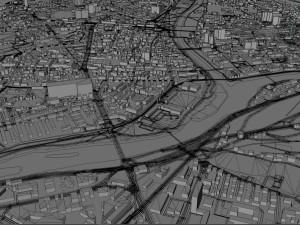 bolzano city italy 20km 3D 모델