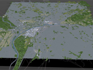 bolzano city italy 20km 3D 모델