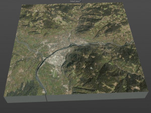 bolzano city italy 20km 3D 모델
