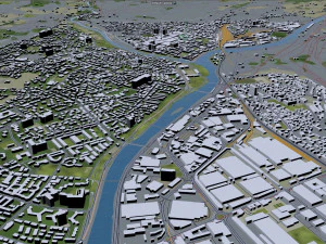 Больцано місто Італія 20 км 3D Модель