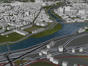 bolzano city italy 20km 3D 모델