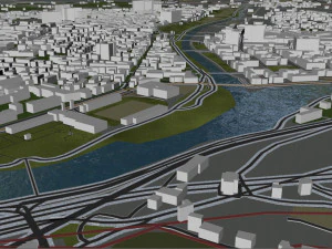 Больцано місто Італія 20 км 3D Модель