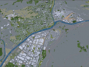 bolzano city italy 20km 3D 모델