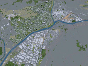 Больцано місто Італія 20 км 3D Модель