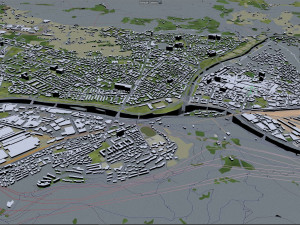 bolzano city italy 20km 3D 모델