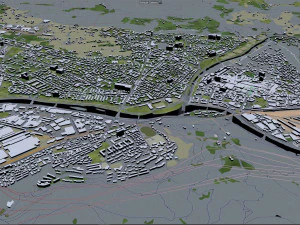 Больцано місто Італія 20 км 3D Модель
