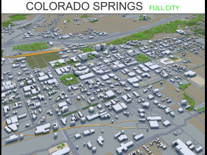 colorado city springs 60km 3D Модель