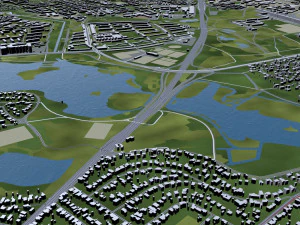 copenhagen 30km 3D Model