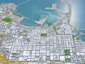 Bari city italy 30km 3D Model