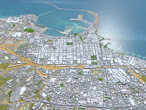 Bari city italy 30km 3D Model