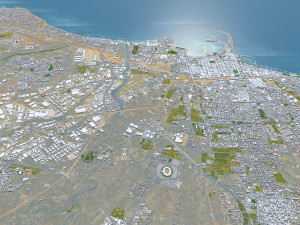 Bari city italy 30km Model 3D