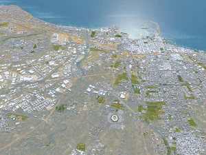 Bari city italy 30km 3D Model