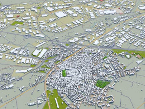 Bari city italy 30km 3D Model