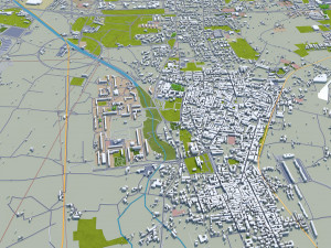 Bari city italy 30km Model 3D