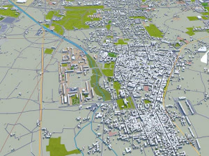 Bari city italy 30km 3D Model