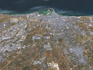 Bari city italy 30km 3D Model