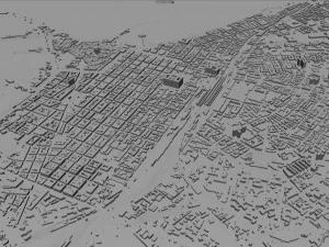 Bari city italy 30km 3D Model