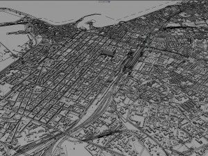 Bari city italy 30km 3D Model