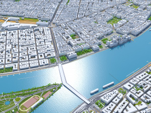 Budapest city hungary 60km 3D Модель