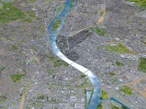 Budapest city hungary 60km 3D Model
