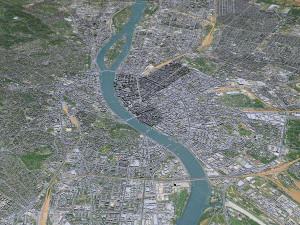 Budapest city hungary 60km 3D Model