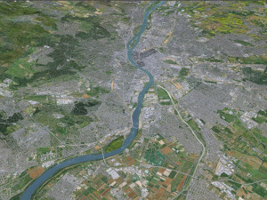 Budapest city hungary 60km 3D Модель