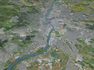Budapest city hungary 60km 3D Model