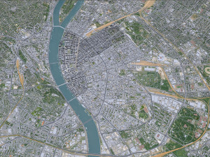 Budapest city hungary 60km 3D Модель