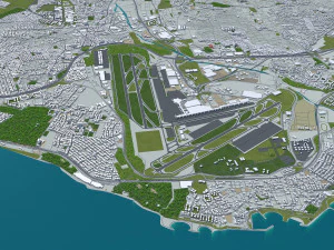 stanbul city turkey 100 km 3D Model