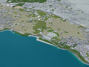 stanbul city turkey 100 km 3D Model