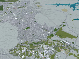 stanbul city turkey 100 km 3D Model