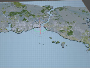 stanbul city turkey 100 km 3D Model