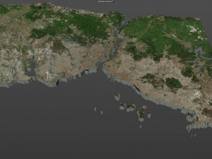 stanbul city turkey 100 km Modelo 3D