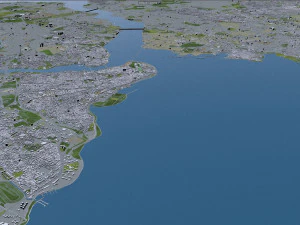 stanbul city turkey 100 km 3D Model
