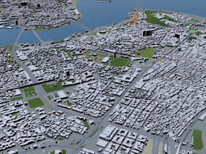 stanbul city turkey 100 km 3D Model