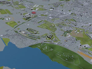 stanbul city turkey 100 km 3D Model