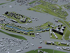 stanbul city turkey 100 km 3D Model