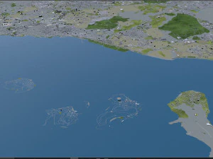 stanbul city turkey 100 km 3D Model