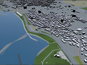 stanbul city turkey 100 km 3D Model