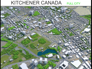 kitchener city canada 40 km 3D Модель