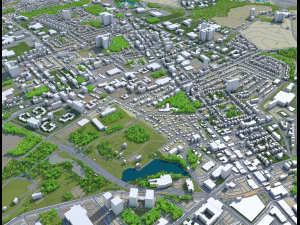 kitchener city canada 40 km 3D Model